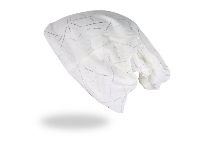 MIRROSI Beanie Unisex Beanie Slouch Mütze Uni, mit Glitzer, Wasched Look (Für Damen und Herren) Onesize, leicht und bequem von MIRROSI