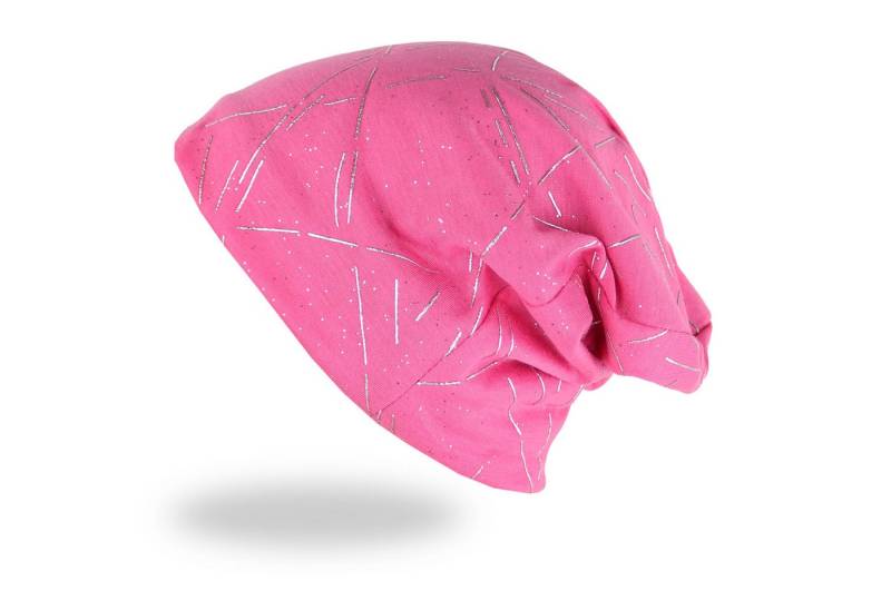 MIRROSI Beanie Unisex Beanie Slouch Mütze Uni, mit Glitzer, Wasched Look (Für Damen und Herren) Onesize, leicht und bequem von MIRROSI