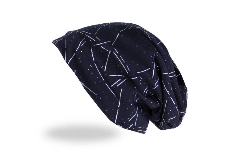 MIRROSI Beanie Unisex Beanie Slouch Mütze Uni, mit Glitzer, Wasched Look (Für Damen und Herren) Onesize, leicht und bequem von MIRROSI