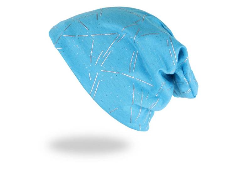 MIRROSI Beanie Unisex Beanie Slouch Mütze Uni, mit Glitzer, Wasched Look (Für Damen und Herren) Onesize, leicht und bequem von MIRROSI