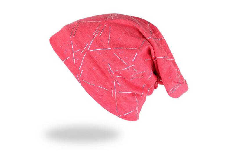 MIRROSI Beanie Unisex Beanie Slouch Mütze Uni, mit Glitzer, Wasched Look (Für Damen und Herren) Onesize, leicht und bequem von MIRROSI