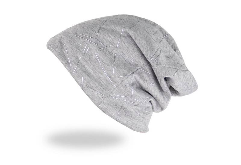 MIRROSI Beanie Unisex Beanie Slouch Mütze Uni, mit Glitzer, Wasched Look (Für Damen und Herren) Onesize, leicht und bequem von MIRROSI