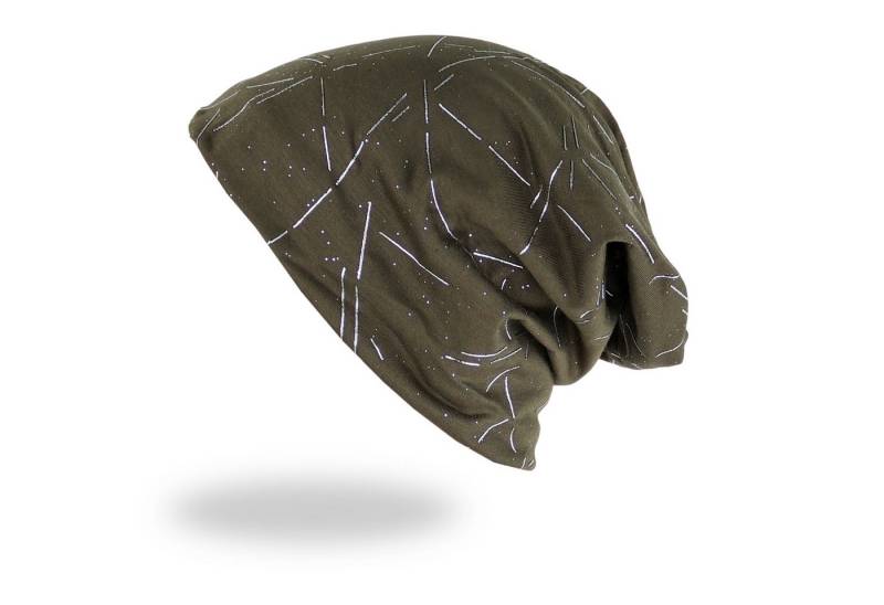 MIRROSI Beanie Unisex Beanie Slouch Mütze Uni, mit Glitzer, Wasched Look (Für Damen und Herren) Onesize, leicht und bequem von MIRROSI
