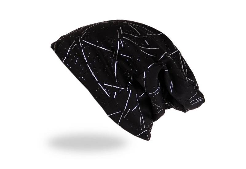 MIRROSI Beanie Unisex Beanie Slouch Mütze Uni, mit Glitzer, Wasched Look (Für Damen und Herren) Onesize, leicht und bequem von MIRROSI