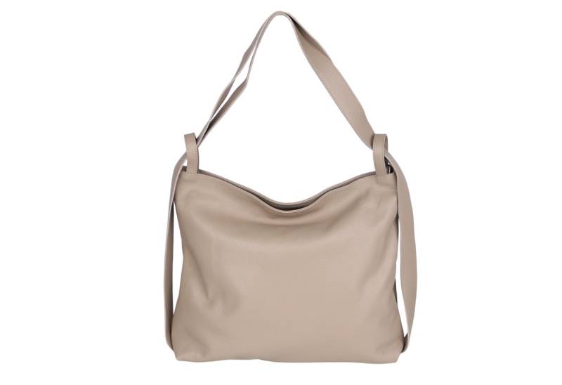 MIRROSI Beuteltasche aus Echtleder, Made in Italy, Shopper Tasche auch als Rucksack 2 in 1, Tragetasche (47x37x9cm) mit viel Stauraum von MIRROSI