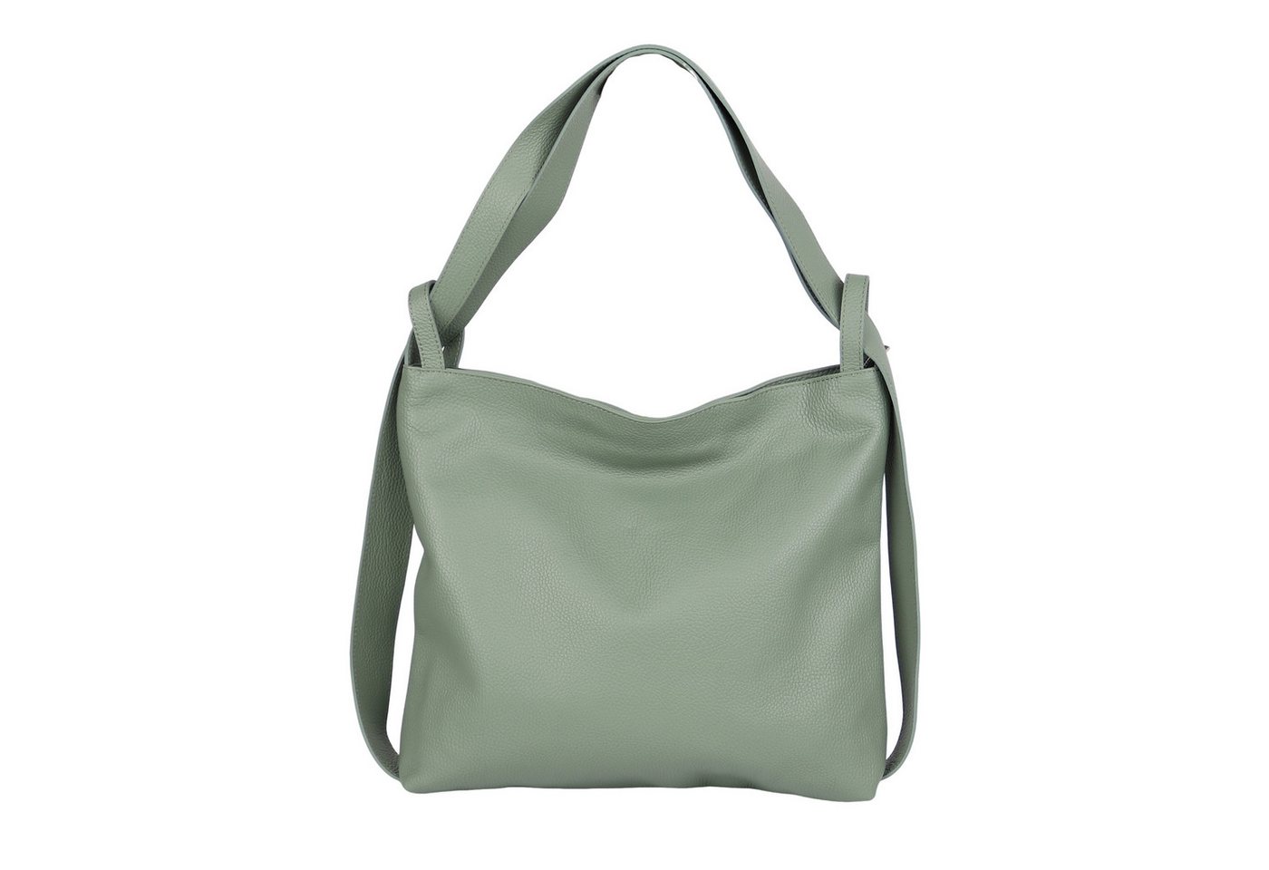 MIRROSI Beuteltasche aus Echtleder, Made in Italy, Shopper Tasche auch als Rucksack 2 in 1, Tragetasche (47x37x9cm) mit viel Stauraum von MIRROSI