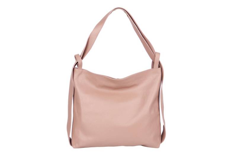 MIRROSI Beuteltasche aus Echtleder, Made in Italy, Shopper Tasche auch als Rucksack 2 in 1, Tragetasche (47x37x9cm) mit viel Stauraum von MIRROSI