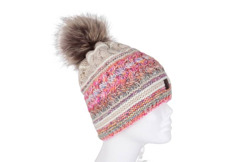 MIRROSI Bommelmütze Damen Strickmütze Mütze Beanie OneSize mit Bommel, Warm Kuschelig (Hergestellt in Polen) Wintermützen Bequem Atmungsaktiv Kuschelweich von MIRROSI