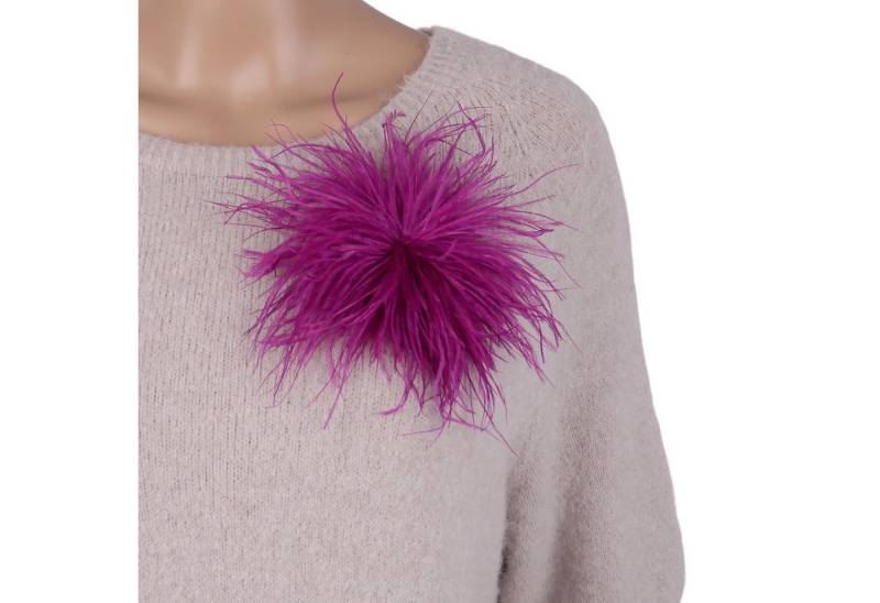 MIRROSI Brosche Edler Federbrosche, Feder-Anstecker im Boho-Vintage Stil, Ausgestattet mit Clip und Anstecknadel für sicheren Halt von MIRROSI