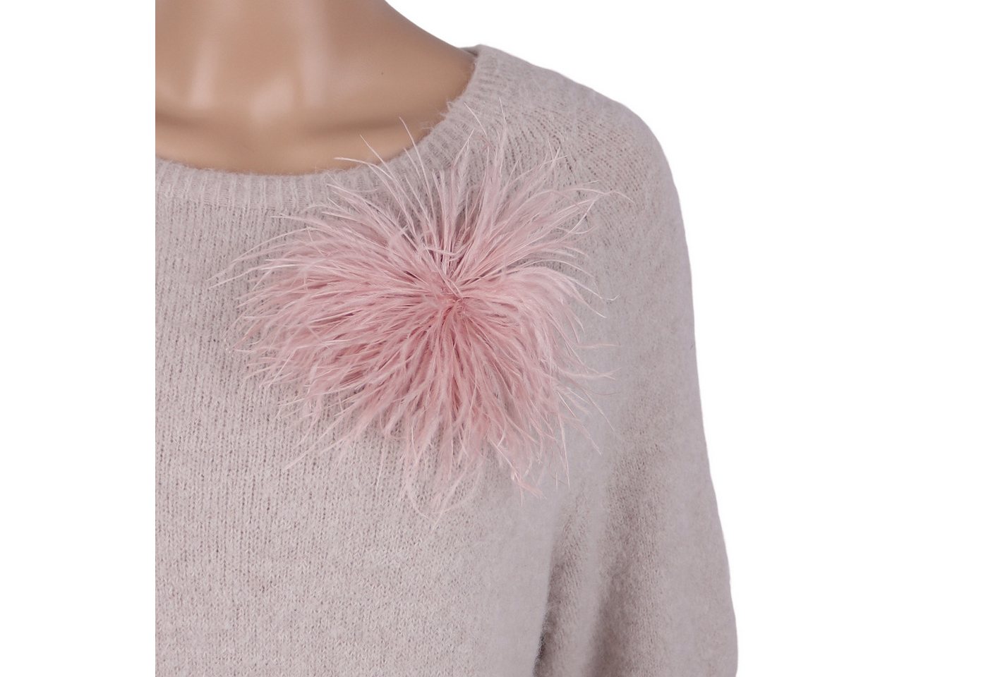 MIRROSI Brosche Edler Federbrosche, Feder-Anstecker im Boho-Vintage Stil, Ausgestattet mit Clip und Anstecknadel für sicheren Halt von MIRROSI