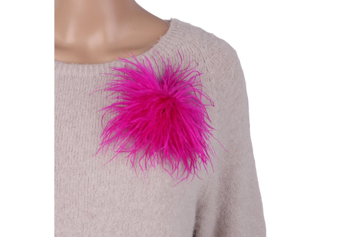 MIRROSI Brosche Edler Federbrosche, Feder-Anstecker im Boho-Vintage Stil, Ausgestattet mit Clip und Anstecknadel für sicheren Halt von MIRROSI