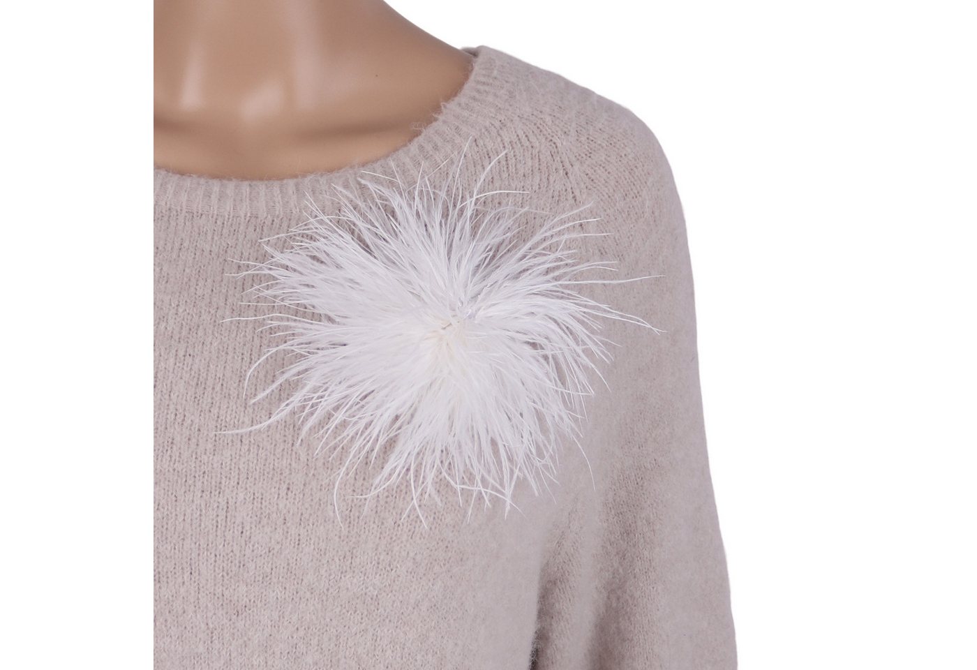 MIRROSI Brosche Edler Federbrosche, Feder-Anstecker im Boho-Vintage Stil, Ausgestattet mit Clip und Anstecknadel für sicheren Halt von MIRROSI