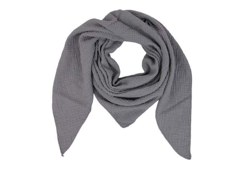 MIRROSI Dreieckstuch Aus Musellin Dreiecksschal ca.190x80 cm, Made in Italy, (Leicht ideal für das ganze Jahr, 100% Baumwolle), in tollen Farben Unifarben) von MIRROSI