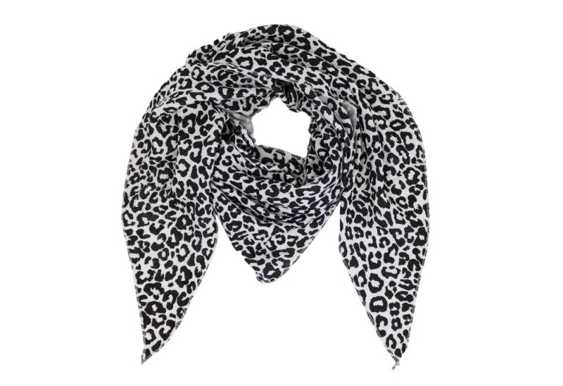 MIRROSI Dreieckstuch Aus Musellin Dreiecksschal ca.195x80 cm, Made in Italy, (leicht, ideal für das ganze Jahr, 100% Baumwolle), in tollen Farben (Leo Muster) von MIRROSI