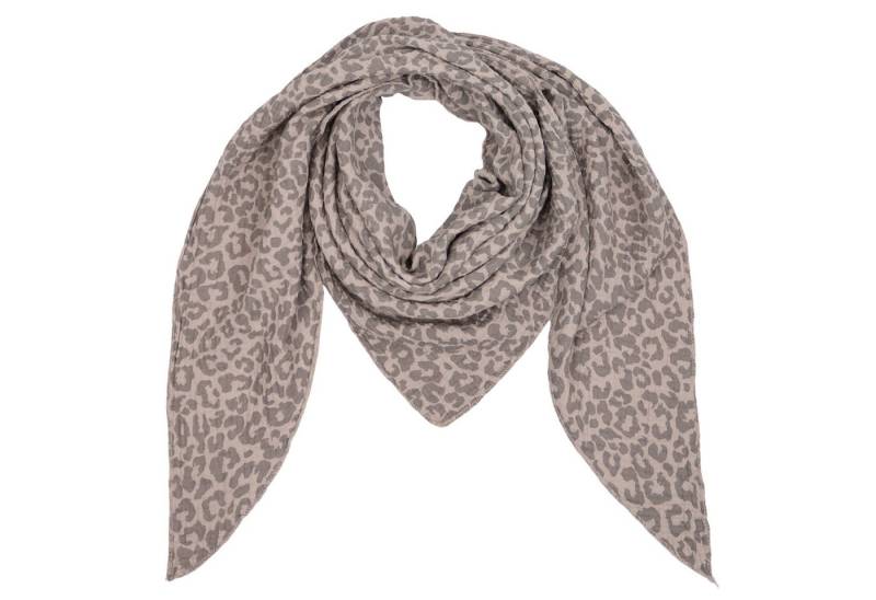 MIRROSI Dreieckstuch Aus Musellin Dreiecksschal ca.200x80 cm, Made in Italy, (Leicht ideal für das ganze Jahr, 100% Baumwolle), in tollen Farben (Leo Muster oder Unifarben) von MIRROSI