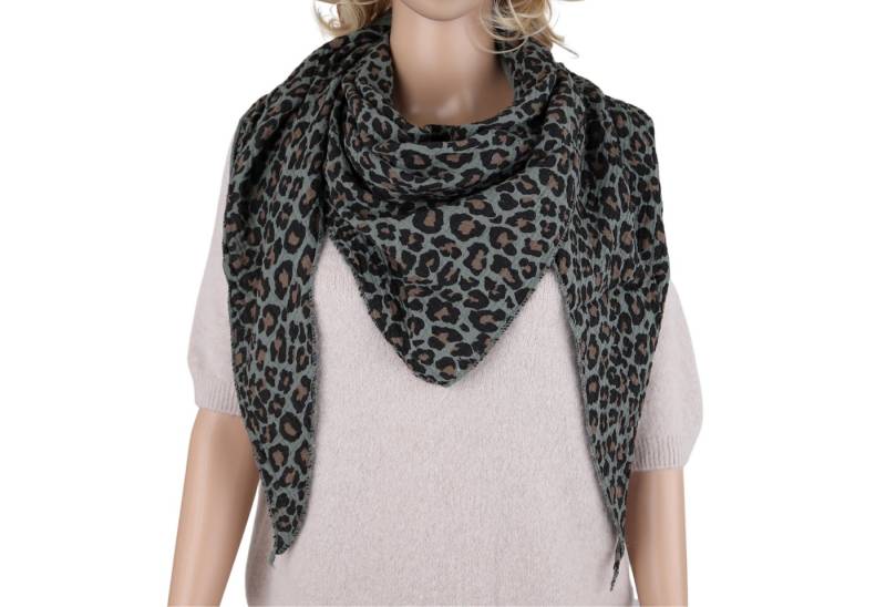 MIRROSI Dreieckstuch Aus Musellin Dreiecksschal ca.200x80 cm, Made in Italy, (Leicht ideal für das ganze Jahr, 100% Baumwolle), in tollen Farben (Leo Muster oder Unifarben) von MIRROSI