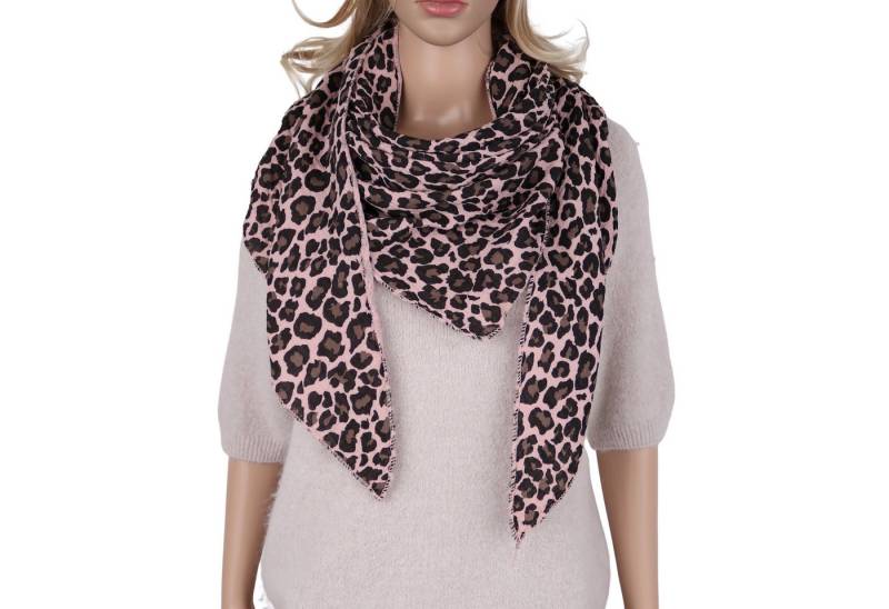 MIRROSI Dreieckstuch Aus Musellin Dreiecksschal ca.200x80 cm, Made in Italy, (Leicht ideal für das ganze Jahr, 100% Baumwolle), in tollen Farben (Leo Muster oder Unifarben) von MIRROSI