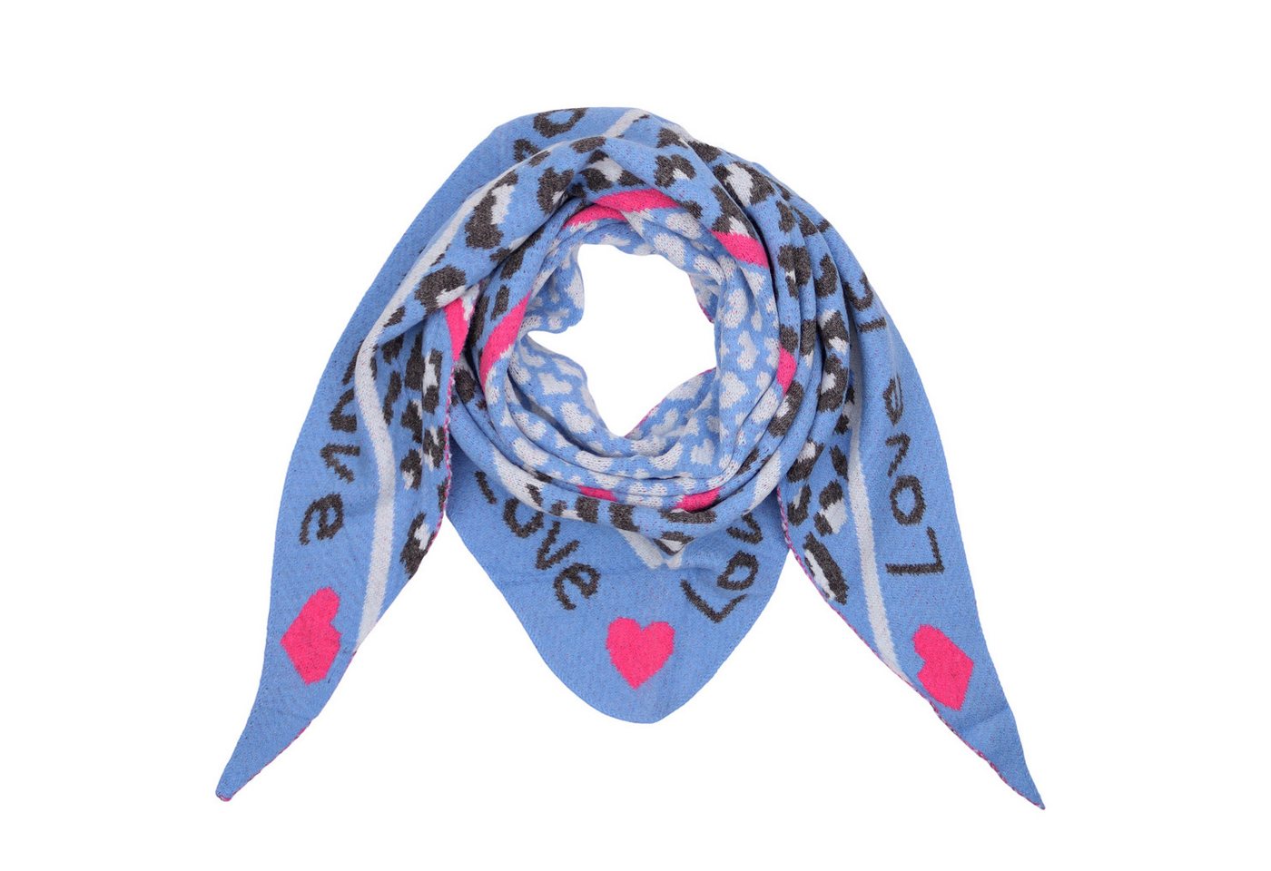 MIRROSI Dreieckstuch Damen warmer Dreiecksschal ca.180x80 cm, (Leo Muster, Neue Kollektion Herbst/Winter 2025), Trendiges LEO-Design, wärmend & weich von MIRROSI