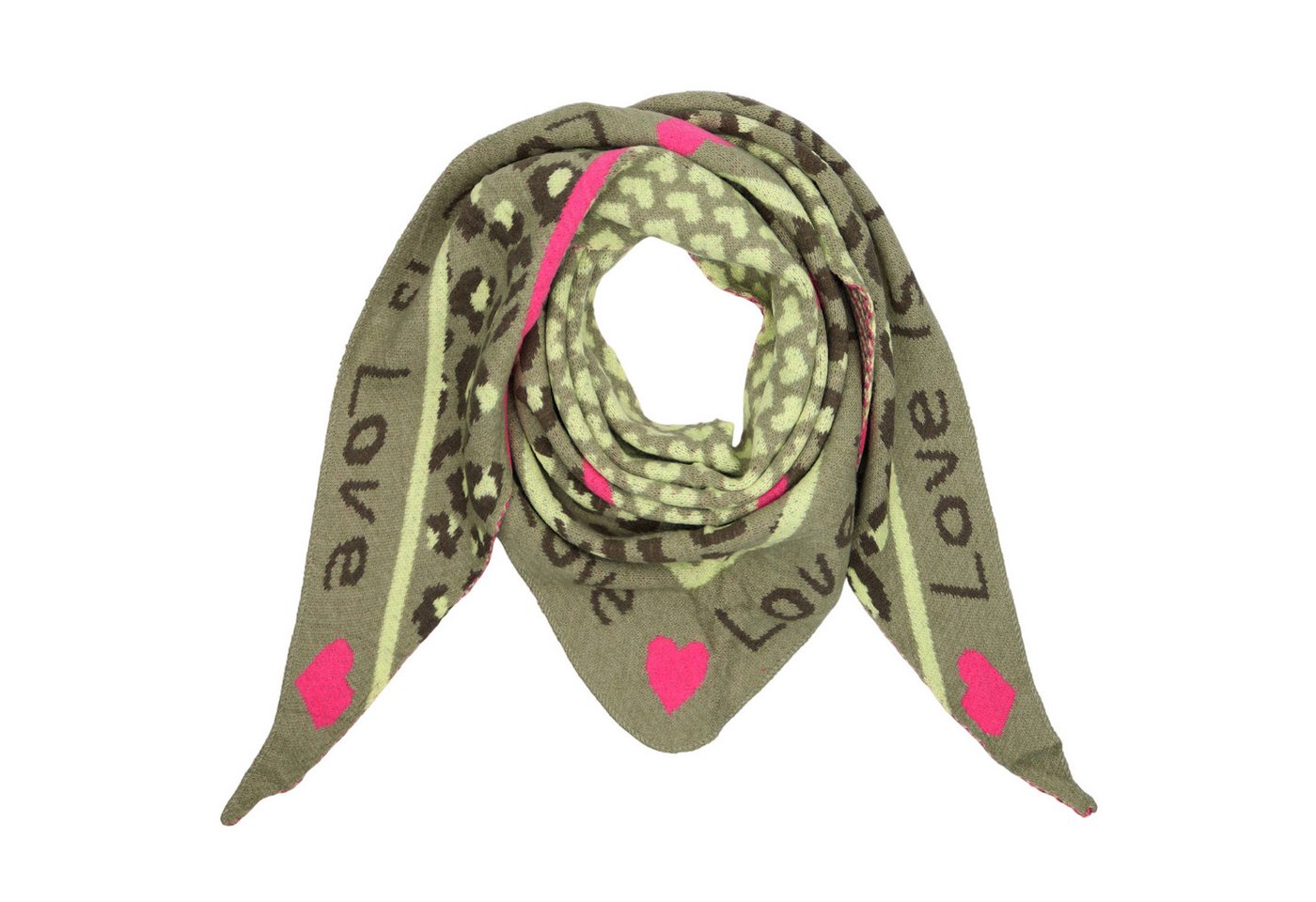 MIRROSI Dreieckstuch Damen warmer Dreiecksschal ca.180x80 cm, (Leo Muster, Neue Kollektion Herbst/Winter 2025), Trendiges LEO-Design, wärmend & weich von MIRROSI