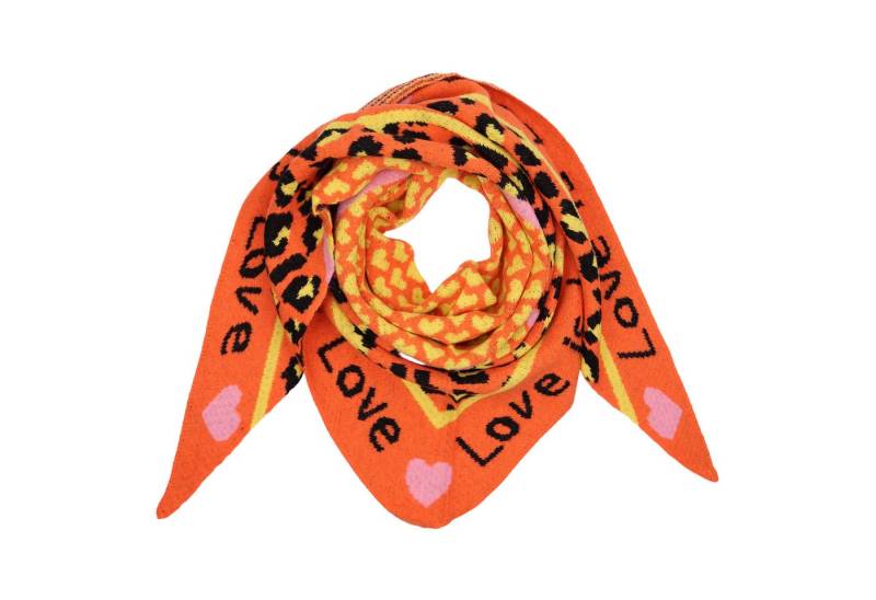 MIRROSI Dreieckstuch Damen warmer Dreiecksschal ca.180x80 cm, (Leo Muster, Neue Kollektion Herbst/Winter 2025), Trendiges LEO-Design, wärmend & weich von MIRROSI