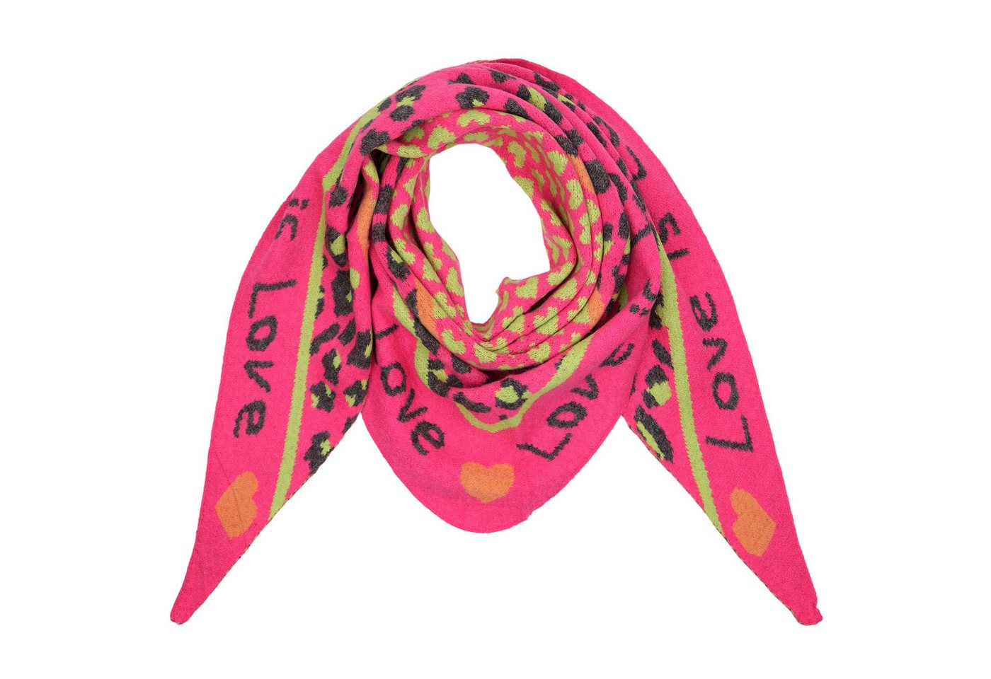 MIRROSI Dreieckstuch Damen warmer Dreiecksschal ca.180x80 cm, (Leo Muster, Neue Kollektion Herbst/Winter 2025), Trendiges LEO-Design, wärmend & weich von MIRROSI