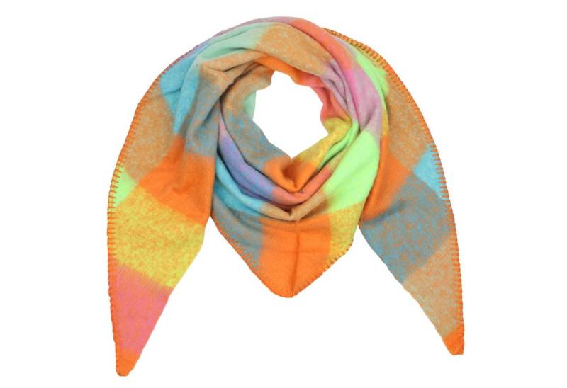 MIRROSI Dreieckstuch kuschliger und warmer Dreiecksschal Kariert Karo ca.190x70 cm, (KARO Muster Kariert , Neue Kollektion Herbst/Winter 2025), in tollen Farben von MIRROSI