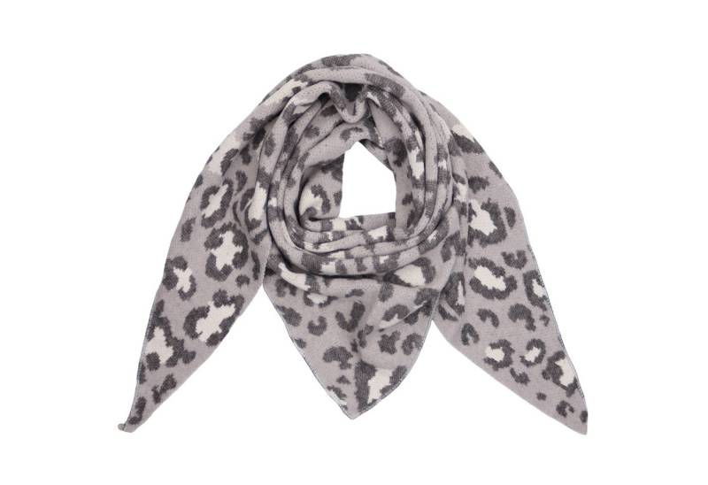 MIRROSI Dreieckstuch kuschliger und warmer Dreiecksschal Made in Italy, (Leo Muster, Neue Kollektion Herbst/Winter 2025), Trendiges LEO-Design, wärmend & weich ca. 75x180cm von MIRROSI