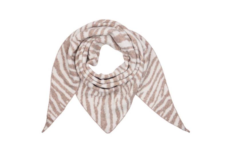 MIRROSI Dreieckstuch kuschliger und warmer Dreiecksschal Zebra Muster ca.180x75 cm, (ca. 210 Gramm, Neue Kollektion Herbst/Winter 2025), Trendiges Zebra-Design, wärmend & weich von MIRROSI
