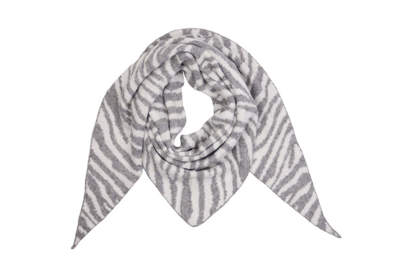 MIRROSI Dreieckstuch kuschliger und warmer Dreiecksschal Zebra Muster ca.180x75 cm, (ca. 210 Gramm, Neue Kollektion Herbst/Winter 2025), Trendiges Zebra-Design, wärmend & weich von MIRROSI