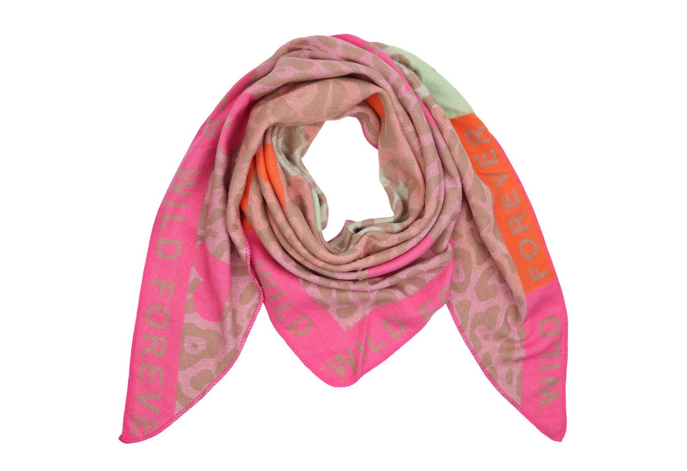 MIRROSI Dreieckstuch kuschliger und warmer Dreiecksschal ca.100x200 cm, (Leo Muster, Neue Kollektion Herbst/Winter 2025), Trendiges LEO-Design, wärmend & weich von MIRROSI