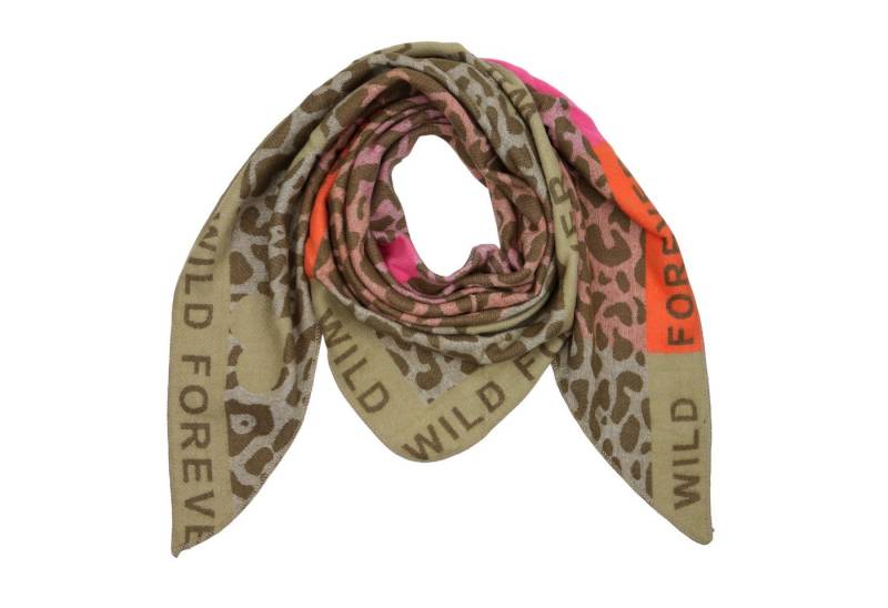 MIRROSI Dreieckstuch kuschliger und warmer Dreiecksschal ca.100x200 cm, (Leo Muster, Neue Kollektion Herbst/Winter 2025), Trendiges LEO-Design, wärmend & weich von MIRROSI