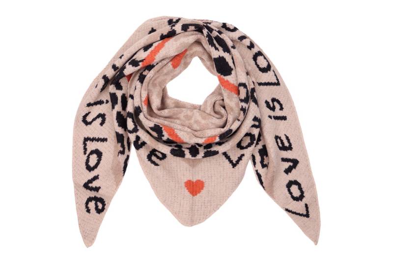 MIRROSI Dreieckstuch kuschliger und warmer Dreiecksschal ca.180x80 cm, (Leo Muster, ca. 220 Gramm, Neue Kollektion Herbst/Winter 2025), Trendiges LEO-Design, wärmend & weich von MIRROSI