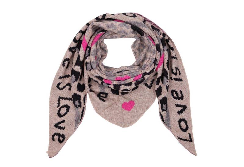 MIRROSI Dreieckstuch kuschliger und warmer Dreiecksschal ca.180x80 cm, (Leo Muster, ca. 220 Gramm, Neue Kollektion Herbst/Winter 2025), Trendiges LEO-Design, wärmend & weich von MIRROSI