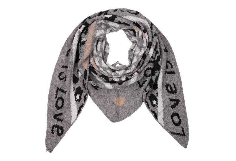 MIRROSI Dreieckstuch kuschliger und warmer Dreiecksschal ca.180x80 cm, (Leo Muster, ca. 220 Gramm, Neue Kollektion Herbst/Winter 2025), Trendiges LEO-Design, wärmend & weich von MIRROSI