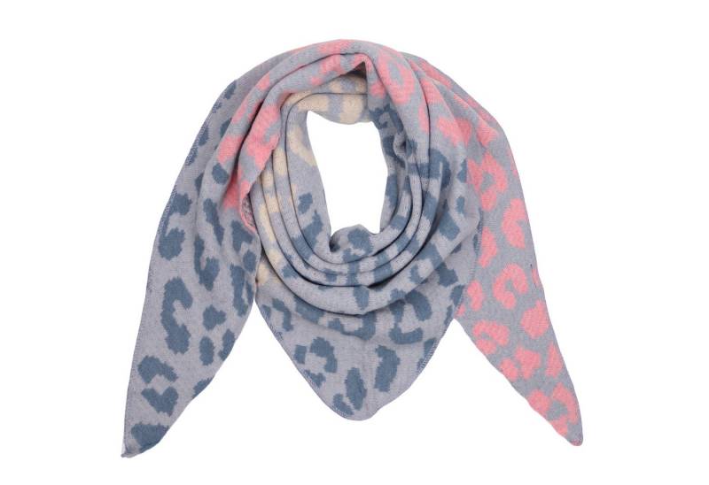 MIRROSI Dreieckstuch kuschliger und warmer Dreiecksschal ca.190x80 cm, (Leo Muster, Neue Kollektion Herbst/Winter 2025), Trendiges LEO-Design, wärmend & weich von MIRROSI