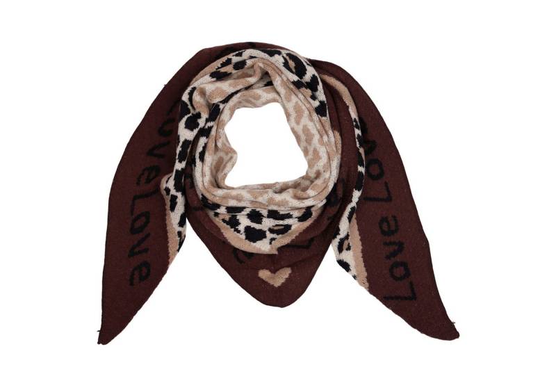 MIRROSI Dreieckstuch kuschliger und warmer Dreiecksschal ca.190x80 cm, (Leo Muster, Neue Kollektion Herbst/Winter 2025), Trendiges LEO-Design, wärmend & weich von MIRROSI