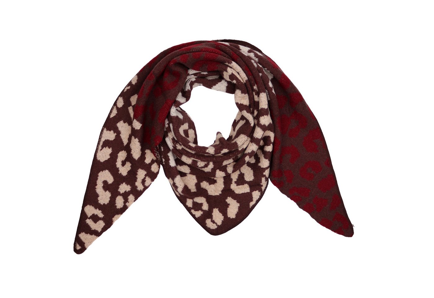 MIRROSI Dreieckstuch kuschliger und warmer Dreiecksschal ca.190x80 cm, (Leo Muster, Neue Kollektion Herbst/Winter 2025), Trendiges LEO-Design, wärmend & weich von MIRROSI