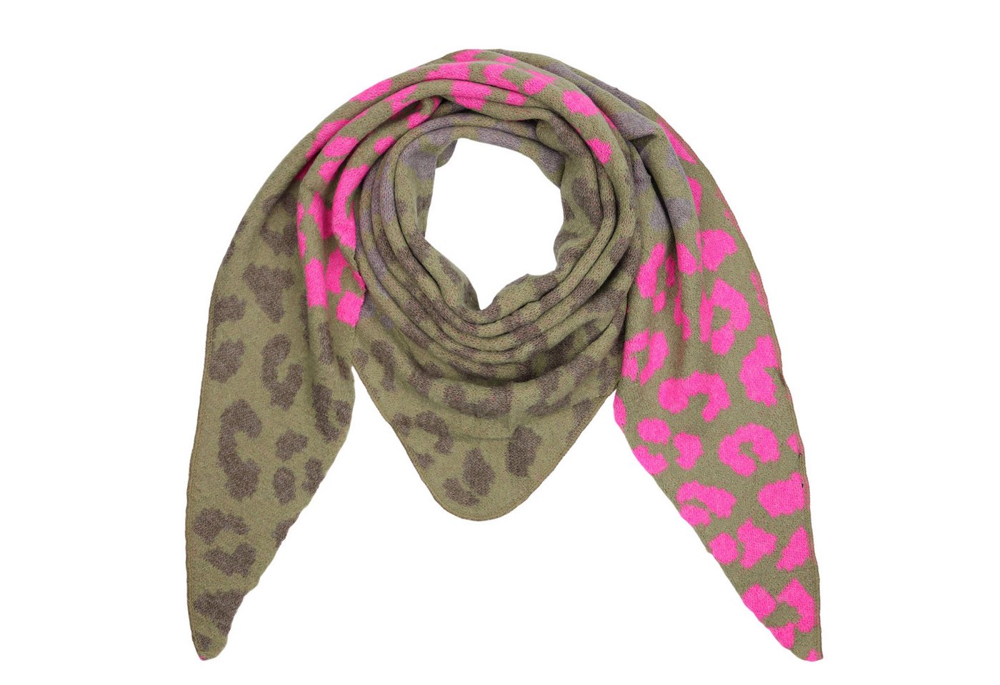 MIRROSI Dreieckstuch kuschliger und warmer Dreiecksschal ca.190x80 cm, (Leo Muster, Neue Kollektion Herbst/Winter 2025), Trendiges LEO-Design, wärmend & weich von MIRROSI