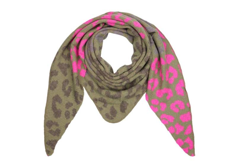 MIRROSI Dreieckstuch kuschliger und warmer Dreiecksschal ca.190x80 cm, (Leo Muster, Neue Kollektion Herbst/Winter 2025), Trendiges LEO-Design, wärmend & weich von MIRROSI