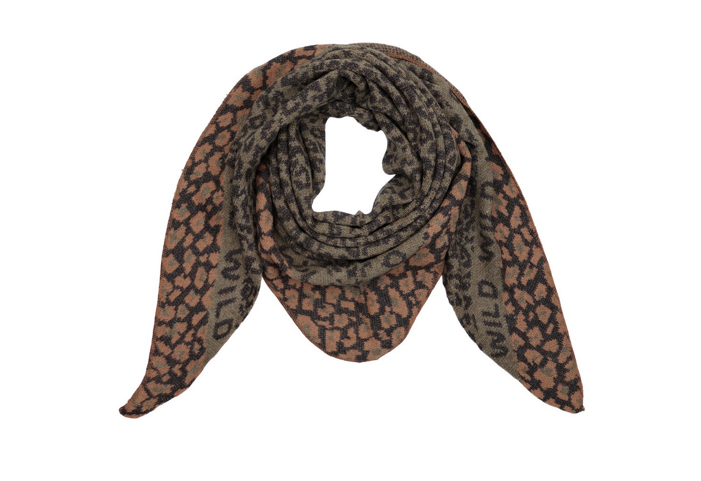 MIRROSI Dreieckstuch kuschliger und warmer Dreiecksschal ca.190x80 cm, (Leo Muster, Neue Kollektion Herbst/Winter 2025), Trendiges LEO-Design, wärmend & weich von MIRROSI