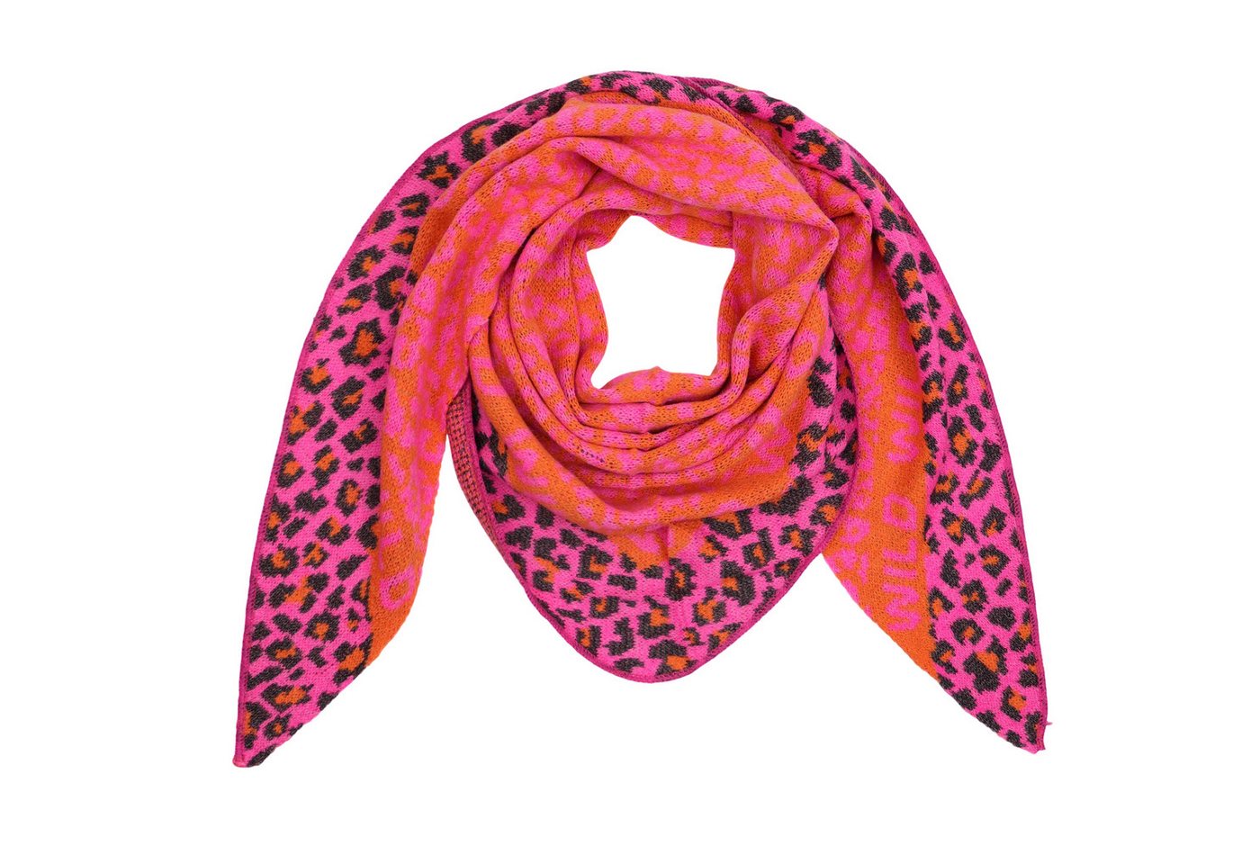 MIRROSI Dreieckstuch kuschliger und warmer Dreiecksschal ca.190x80 cm, (Leo Muster, Neue Kollektion Herbst/Winter 2025), Trendiges LEO-Design, wärmend & weich von MIRROSI