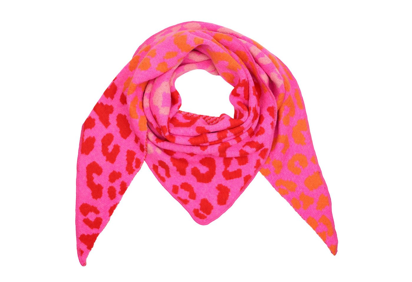 MIRROSI Dreieckstuch kuschliger und warmer Dreiecksschal ca.190x80 cm, (Leo Muster, Neue Kollektion Herbst/Winter 2025), Trendiges LEO-Design, wärmend & weich von MIRROSI