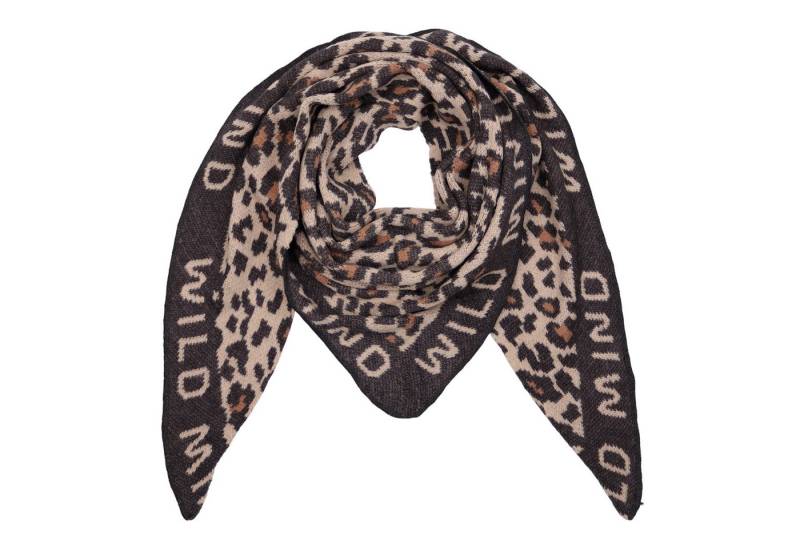 MIRROSI Dreieckstuch kuschliger und warmer Dreiecksschal ca.190x80 cm, (Leo Muster, Neue Kollektion Herbst/Winter 2025), Trendiges LEO-Design, wärmend & weich von MIRROSI