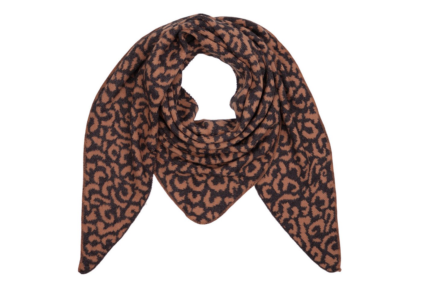 MIRROSI Dreieckstuch kuschliger und warmer Dreiecksschal ca.190x80 cm, (Leo Muster, Neue Kollektion Herbst/Winter 2025), Trendiges LEO-Design, wärmend & weich von MIRROSI