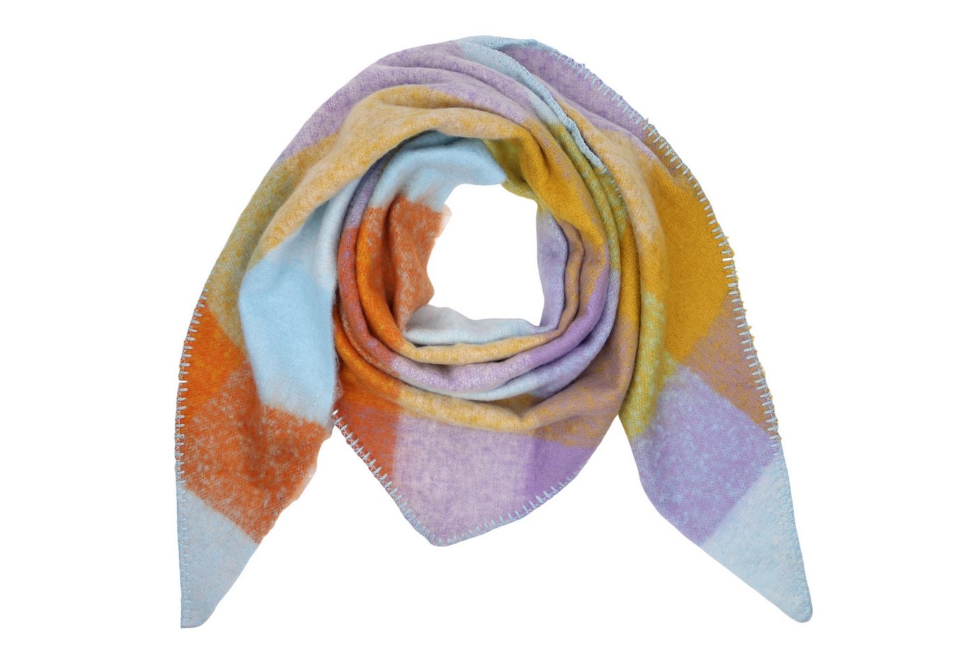 MIRROSI Dreieckstuch kuschliger und warmer Dreiecksschal ca.198x65 cm, (KARO Muster Kariert), in tollen Farben von MIRROSI