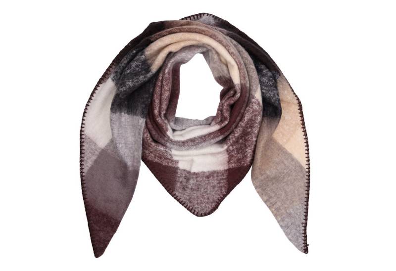 MIRROSI Dreieckstuch kuschliger und warmer Dreiecksschal ca.198x65 cm, (KARO Muster Kariert), in tollen Farben von MIRROSI