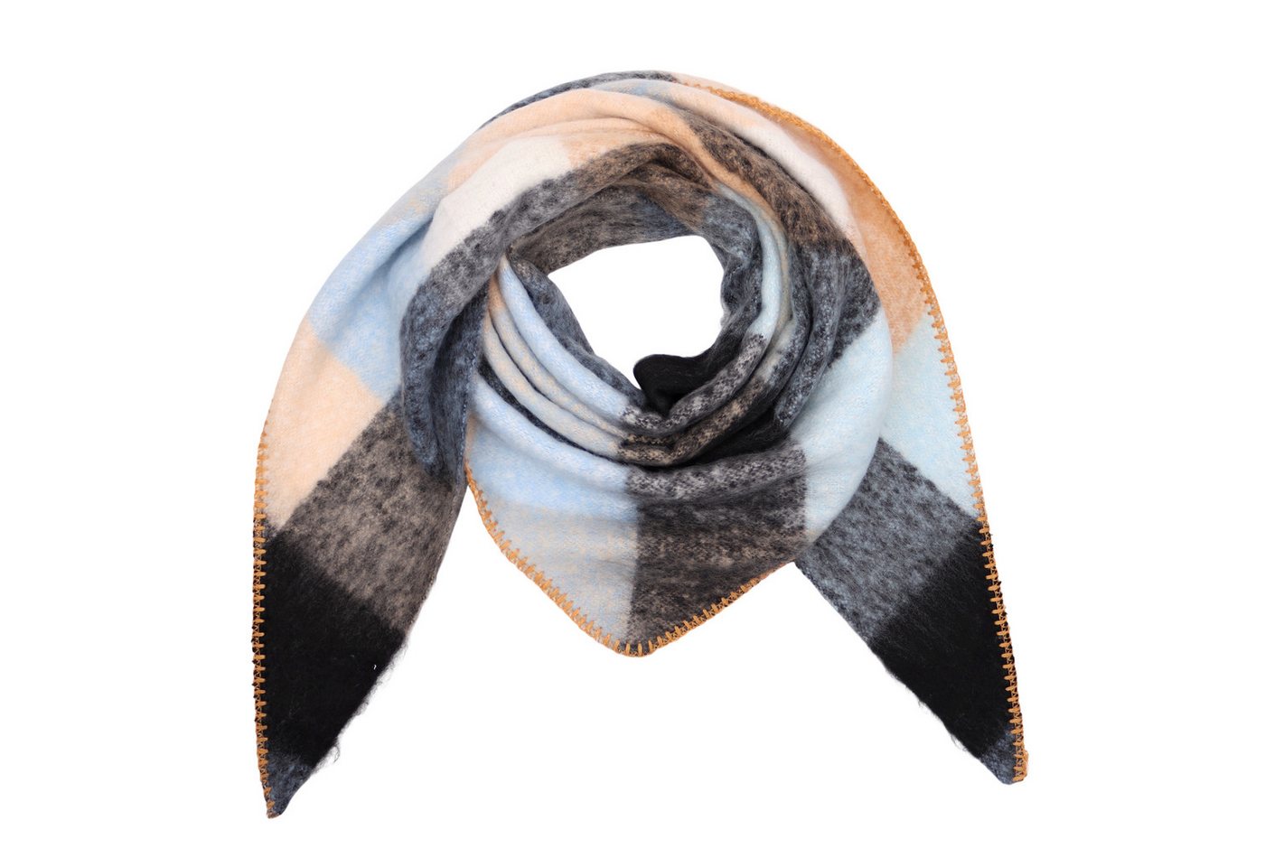 MIRROSI Dreieckstuch kuschliger und warmer Dreiecksschal ca.198x65 cm, (KARO Muster Kariert), in tollen Farben von MIRROSI