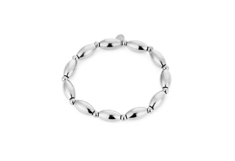MIRROSI Edelstahlarmband Damen Armband mit Gummizug von MIRROSI