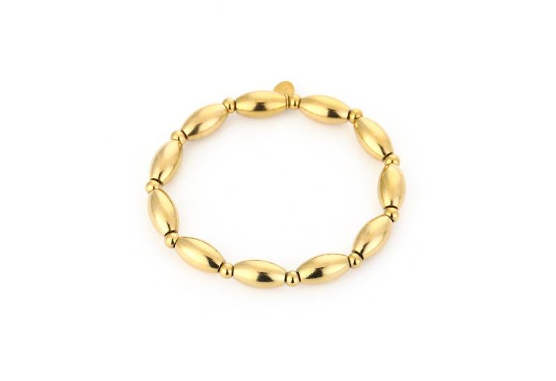 MIRROSI Edelstahlarmband Damen Armband mit Gummizug von MIRROSI