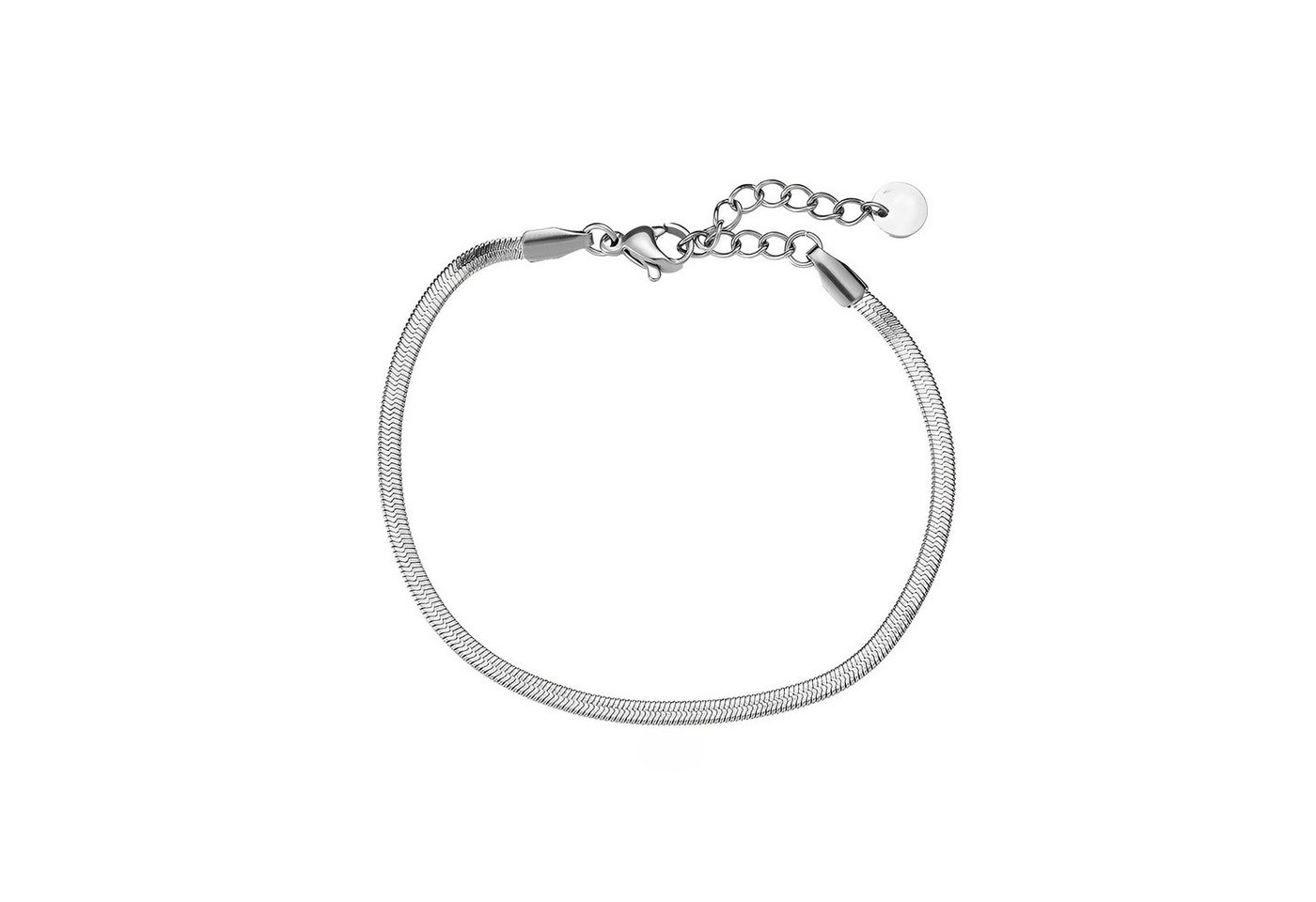 MIRROSI Edelstahlarmband Damen Armband vergoldet 17+3cm Lang, Feine Schlangenketten mit geschmeidiger Textur von MIRROSI